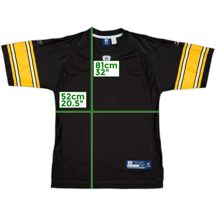 2008-11 Pittsburgh Steelers Reebok On Field Home Jersey - 8/10 - (M)