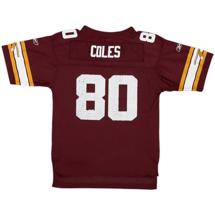 2004 Washington Redskins Coles #80 Reebok On Field Alternate Jersey - 6/10 - (L.Boys)