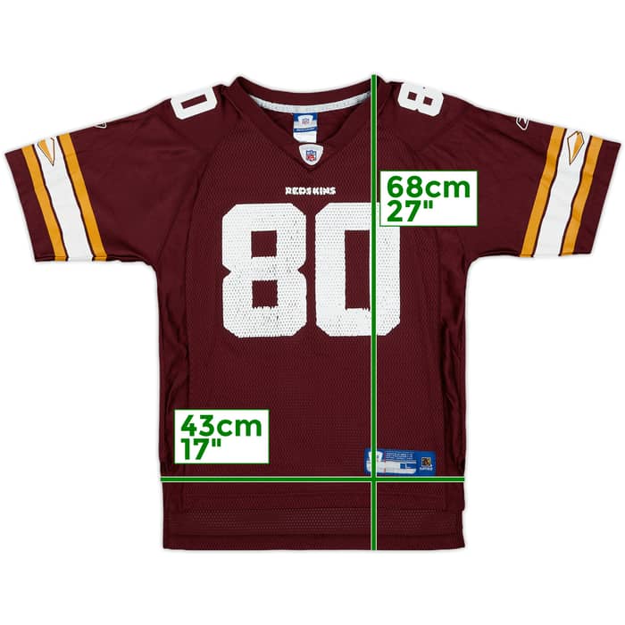 2004 Washington Redskins Coles #80 Reebok On Field Alternate Jersey - 6/10 - (L.Boys)