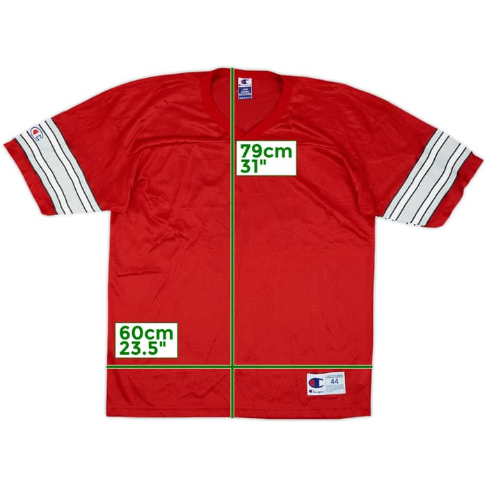 1990-99 Ohio State Buckeyes Champion Home Jersey - 8/10 - (L)