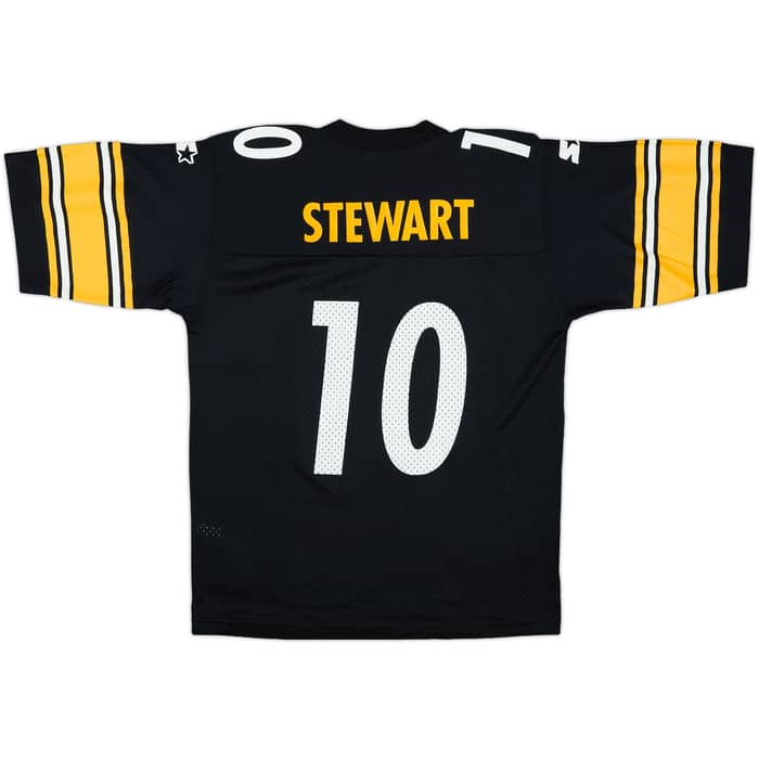 1997-98 Pittsburgh Steelers Stewart #10 Starter Home Jersey - 7/10 - (M.Boys)