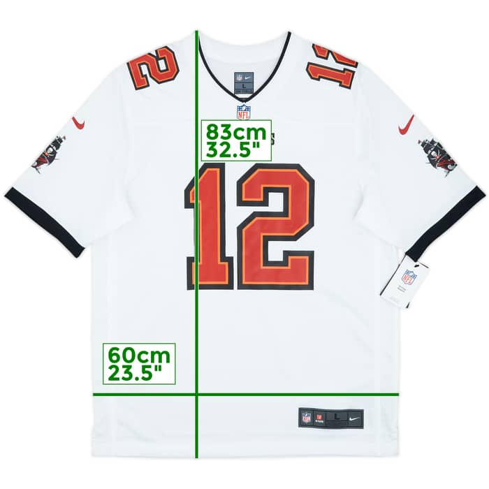 2020-22 Tampa Bay Buccaneers Brady #12 Nike Game Away Jersey (L)