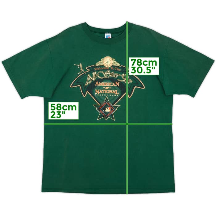 1993 MLB All-Star Game Russell Athletic Tee - 8/10 - (XL)