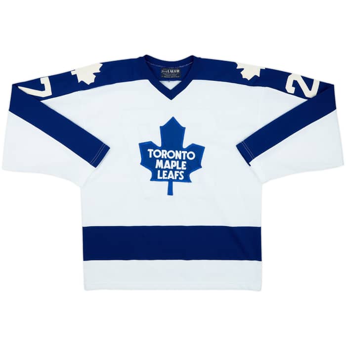 1972-73 Toronto Maple Leafs Sittler #27 Maska Sport Knit Home Jersey - 8/10 - (L)