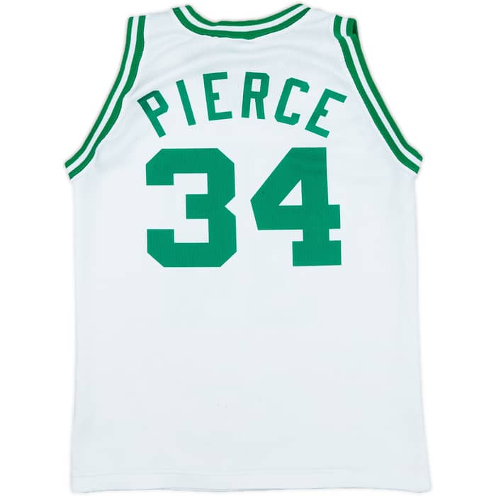 1998-06 Boston Celtics Pierce #34 Champion Home Jersey - 6/10 - (M.Boys)