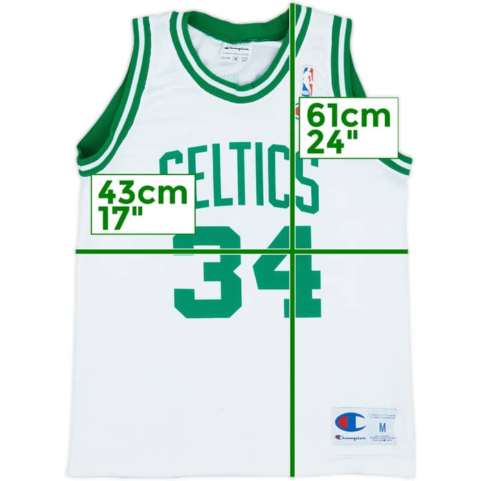 1998-06 Boston Celtics Pierce #34 Champion Home Jersey - 6/10 - (M.Boys)