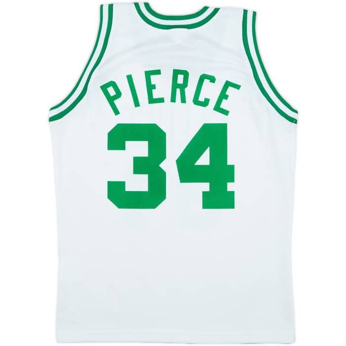 1998-06 Boston Celtics Pierce #34 Champion Home Jersey - 8/10 - (M.Boys)