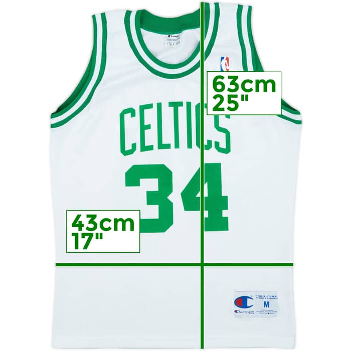 1998-06 Boston Celtics Pierce #34 Champion Home Jersey - 8/10 - (M.Boys)