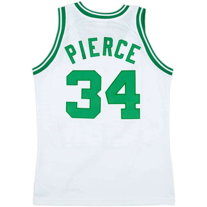 1998-06 Boston Celtics Pierce #34 Champion Authentic Home Jersey - 7/10 - (M)
