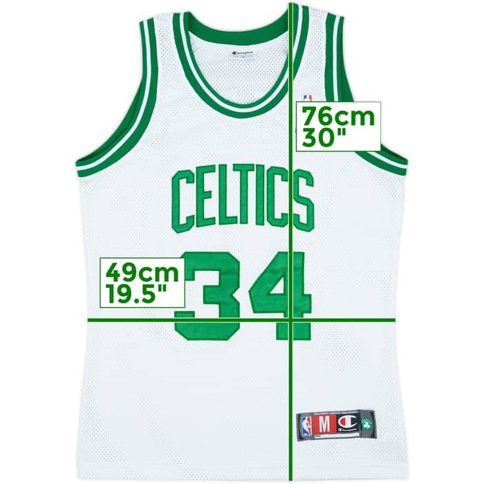 1998-06 Boston Celtics Pierce #34 Champion Authentic Home Jersey - 7/10 - (M)