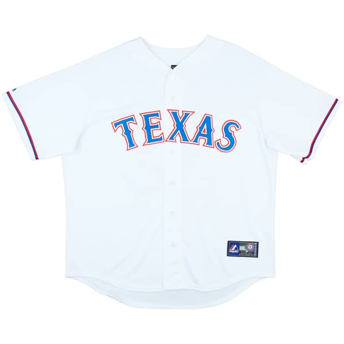 2009-16 Texas Rangers Holland #45 'Signed' Majestic Home Jersey - 9/10 - (XL)