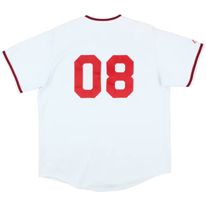 2008 Washington Nationals #08 Majestic Home Jersey - 8/10 - (XL)