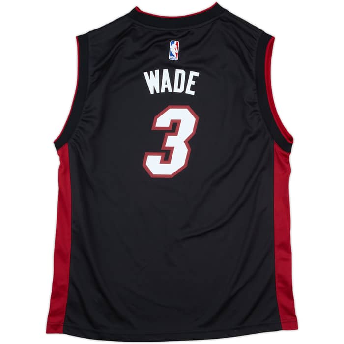 2014-16 Miami Heat Wade #3 adidas Away Jersey - 9/10 - (XL.Boys)