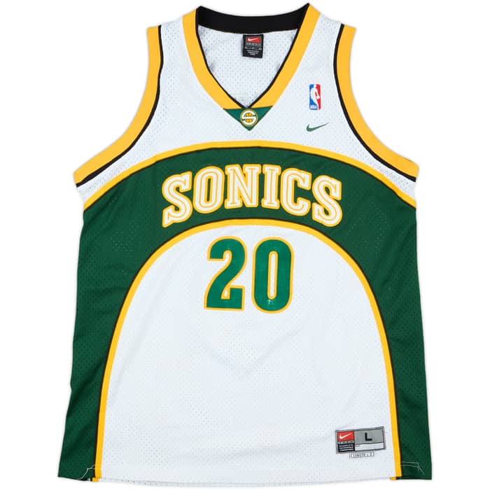 2001-03 Seattle Supersonics Payton #20 Nike Swingman Home Jersey - 7/10 - (L)