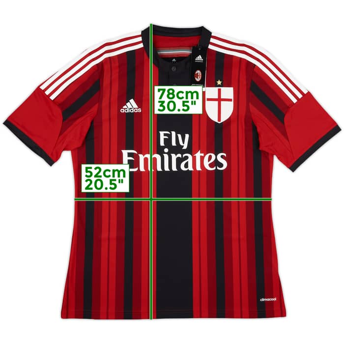 2014-15 AC Milan Home Shirt (L)