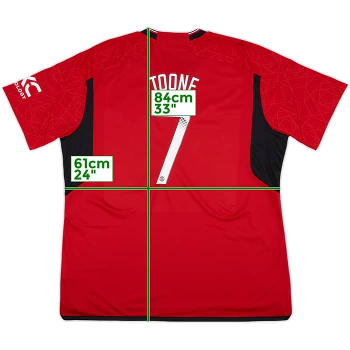 2023-24 Manchester United Home Shirt Toone #7 (XXL)