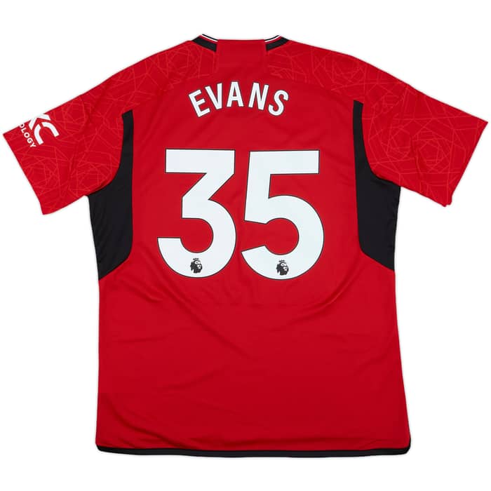 2023-24 Manchester United Home Shirt Evans #35 (XL)