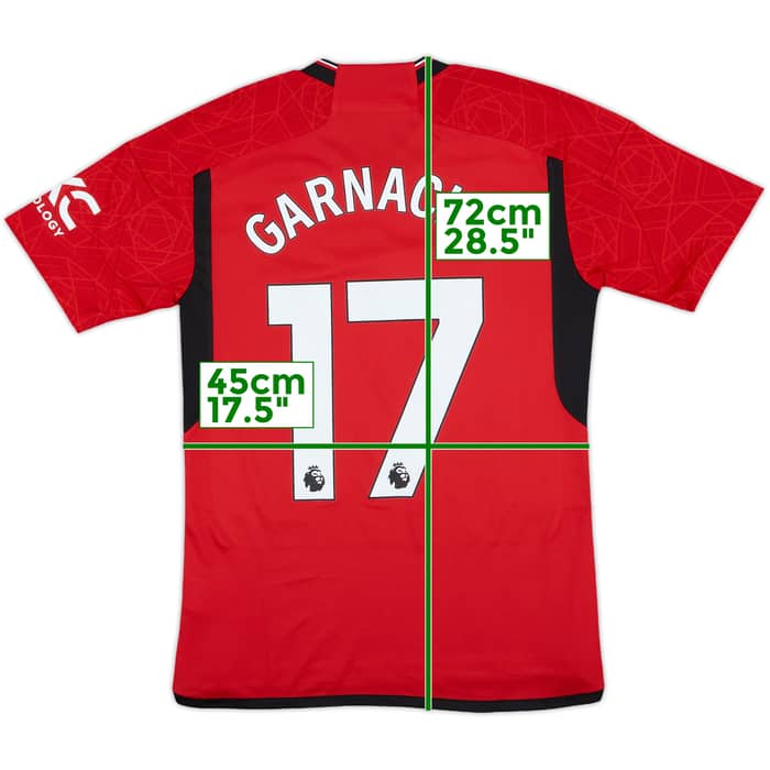 2023-24 Manchester United Home Shirt Garnacho #17 (S)