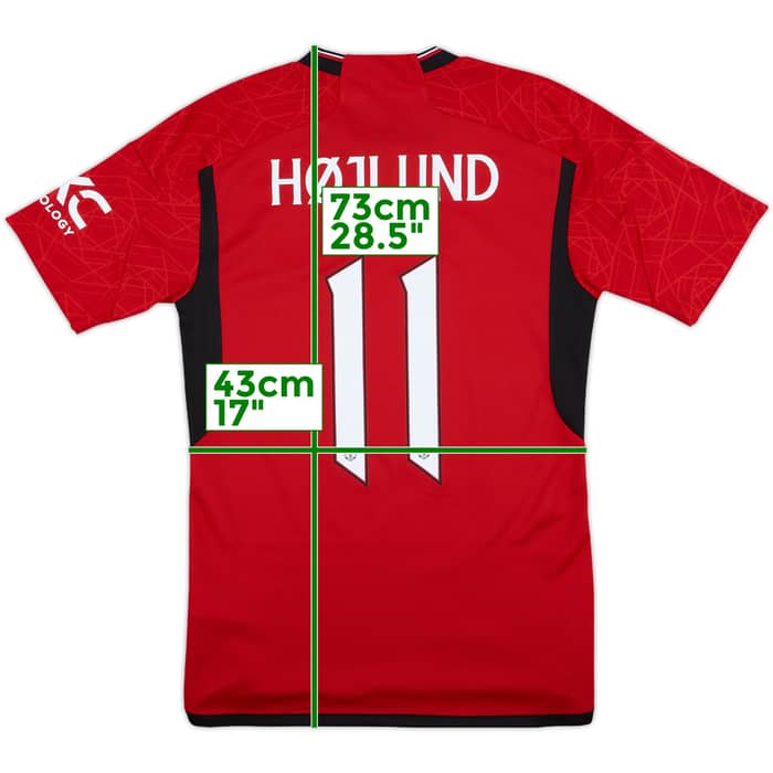 2023-24 Manchester United Home Shirt Højlund #11 - 10/10 - (S)
