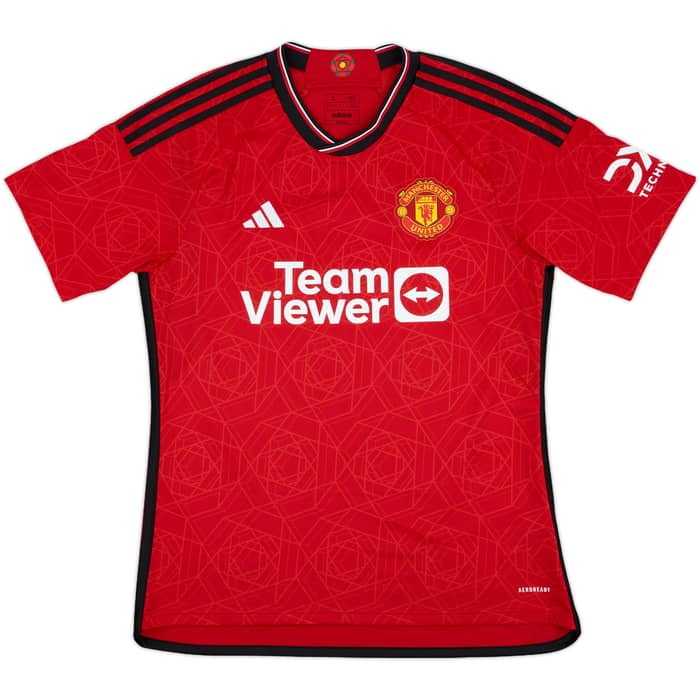 2023-24 Manchester United Home Shirt Martinez #6 - 10/10 - (L)