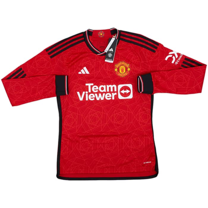 2023-24 Manchester United Home L/S Shirt Garnacho #17 (S)