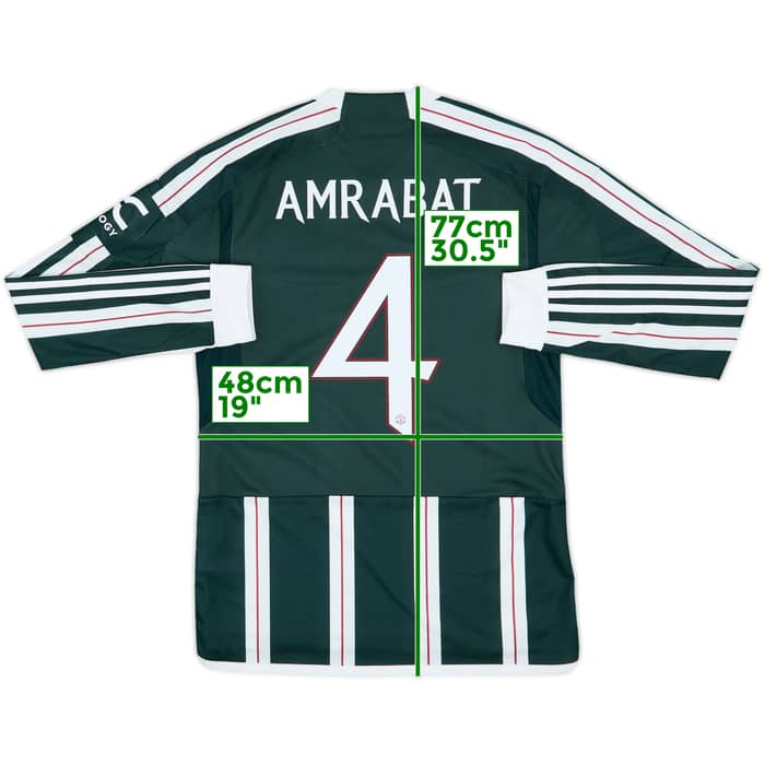 2023-24 Manchester United Away L/S Shirt Amrabat #4 (M)