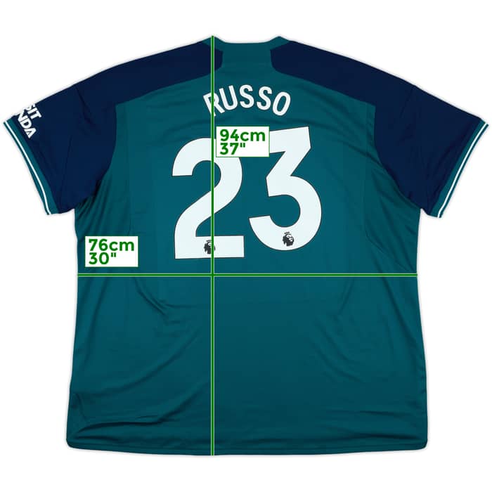 2023-24 Arsenal Third Shirt Russo #23 (3XL)