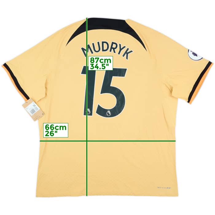 2022-23 Chelsea Authentic Third Shirt Mudryk #15 (XXL)