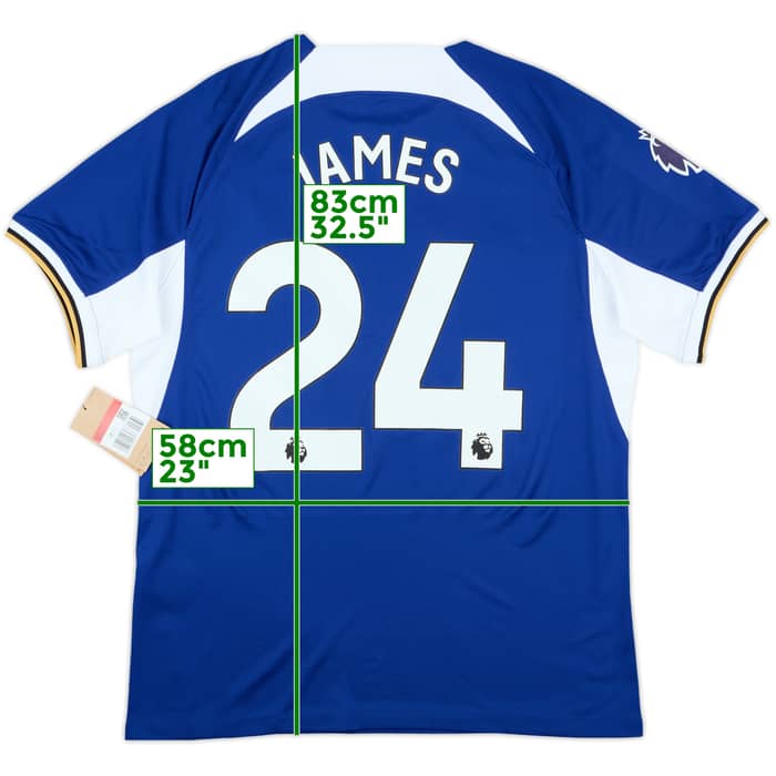 2023-24 Chelsea Home Shirt James #24 (L)