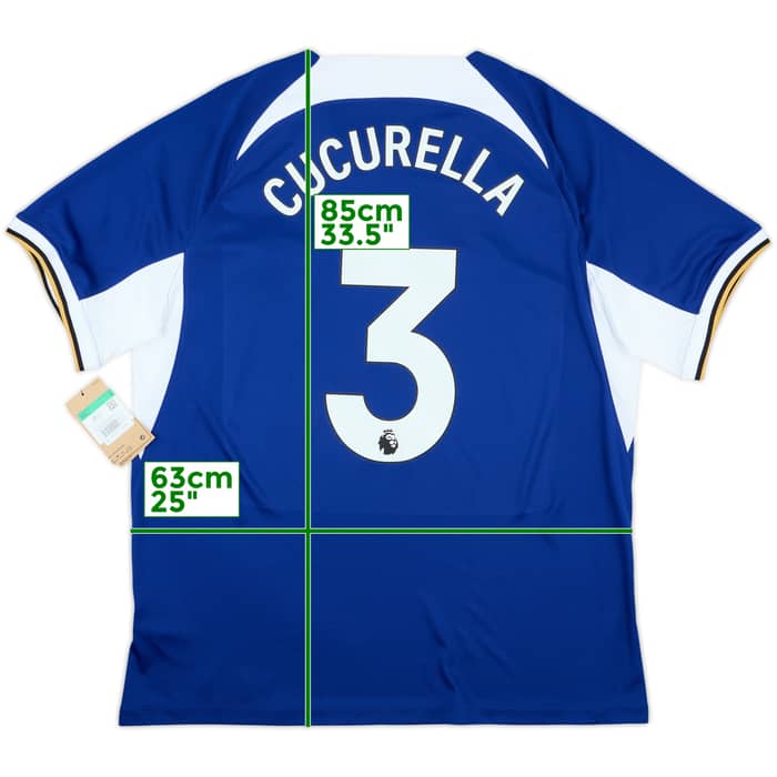 2023-24 Chelsea Home Shirt Cucurella #3 (XL)