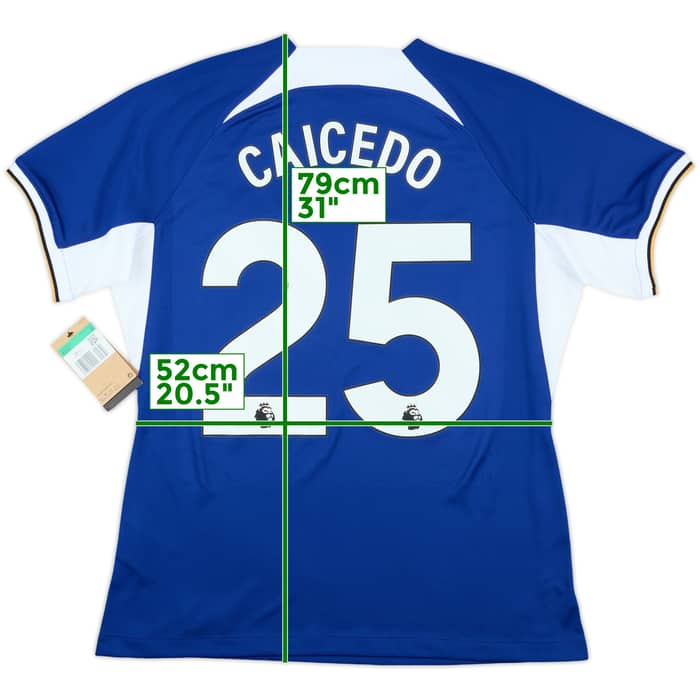 2023-24 Chelsea Home Shirt Caicedo #25 (Women's XL)