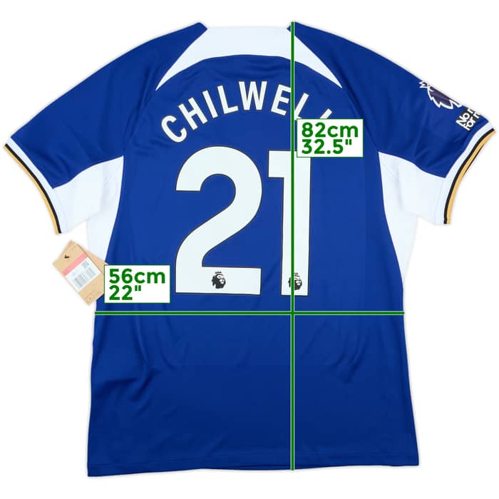 2023-24 Chelsea Home Shirt Chilwell #21 (L)