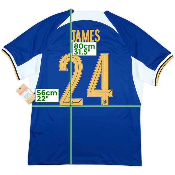 2023-24 Chelsea Home Shirt James #24 (L)
