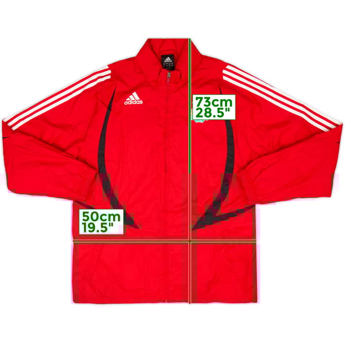 2007-08 Liverpool adidas Hooded Rain Jacket - 7/10 - (L)