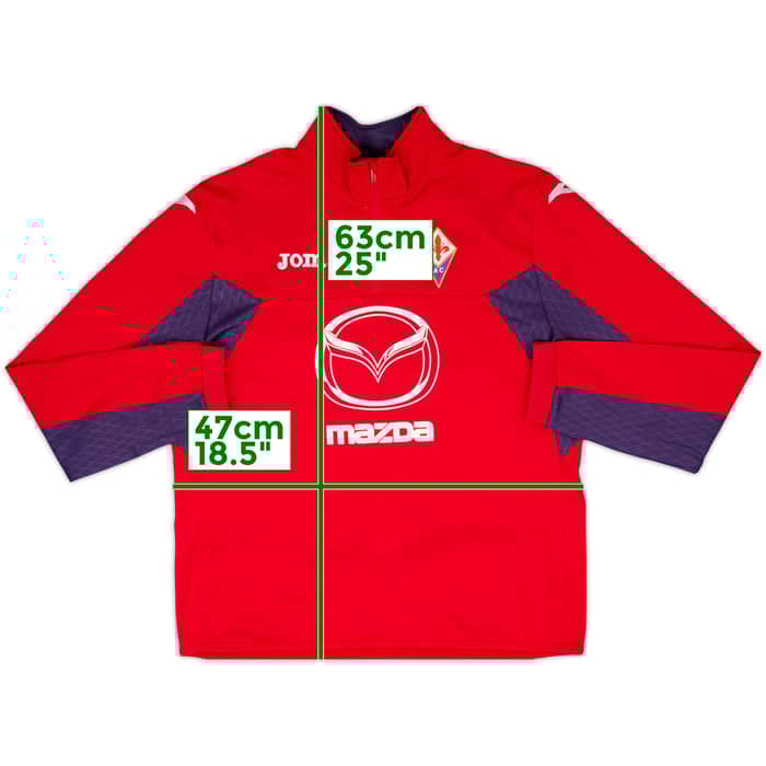 2012-13 Fiorentina Joma 1/4 Zip Drill Top - 8/10 - (XL)