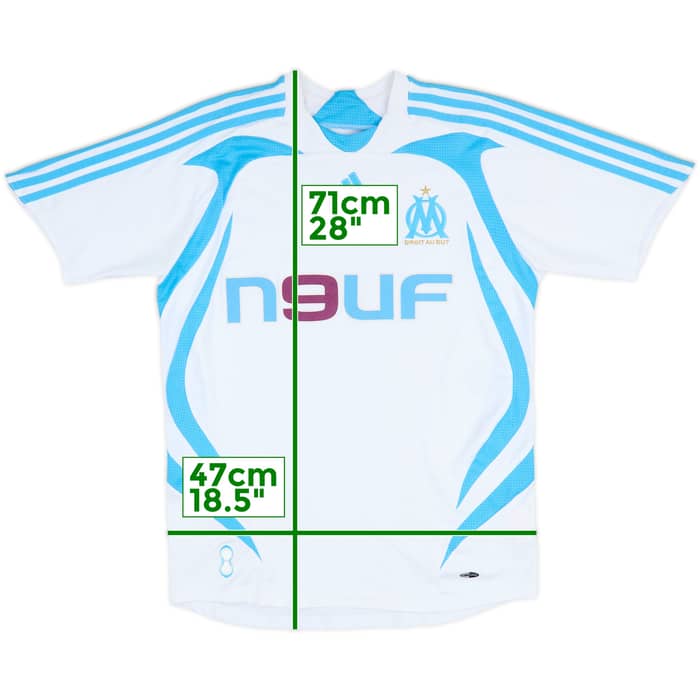 2007-08 Olympique Marseille Home Shirt - 9/10 - (L.Boys)