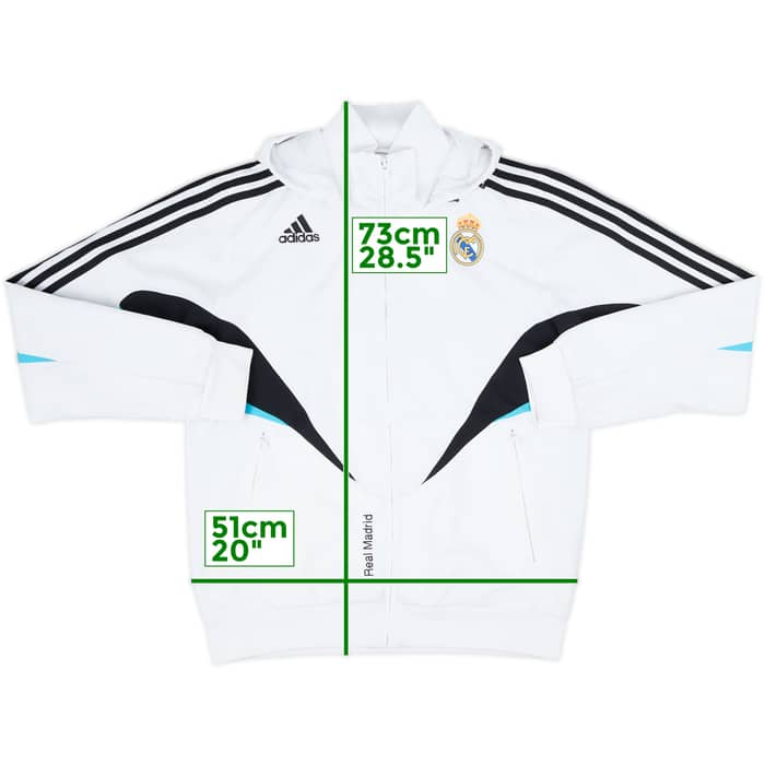 2008-09 Real Madrid adidas Hooded Track Jacket - 7/10 - (S)