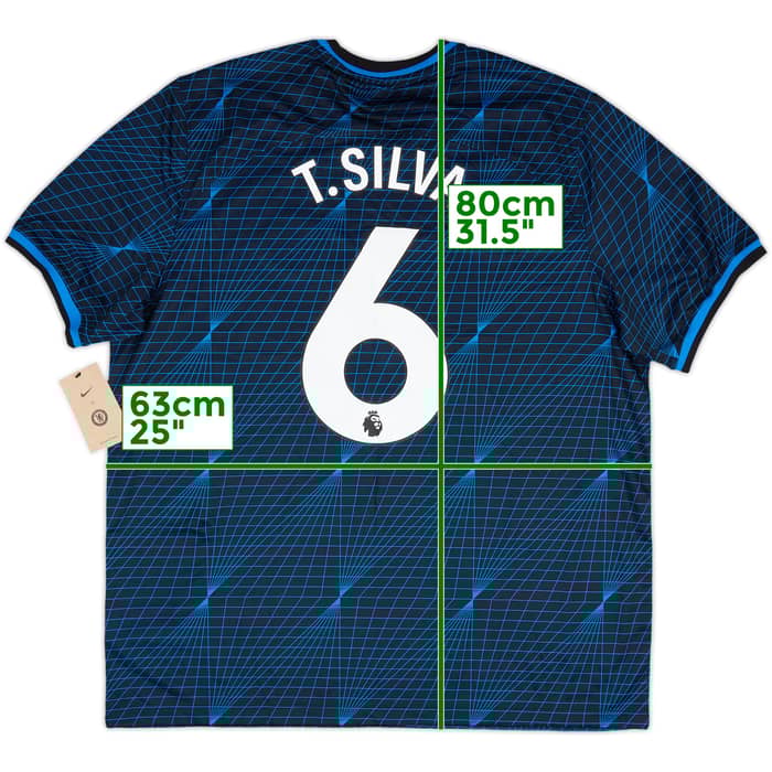 2023-24 Chelsea Away Shirt T. Silva #6 (XXL)