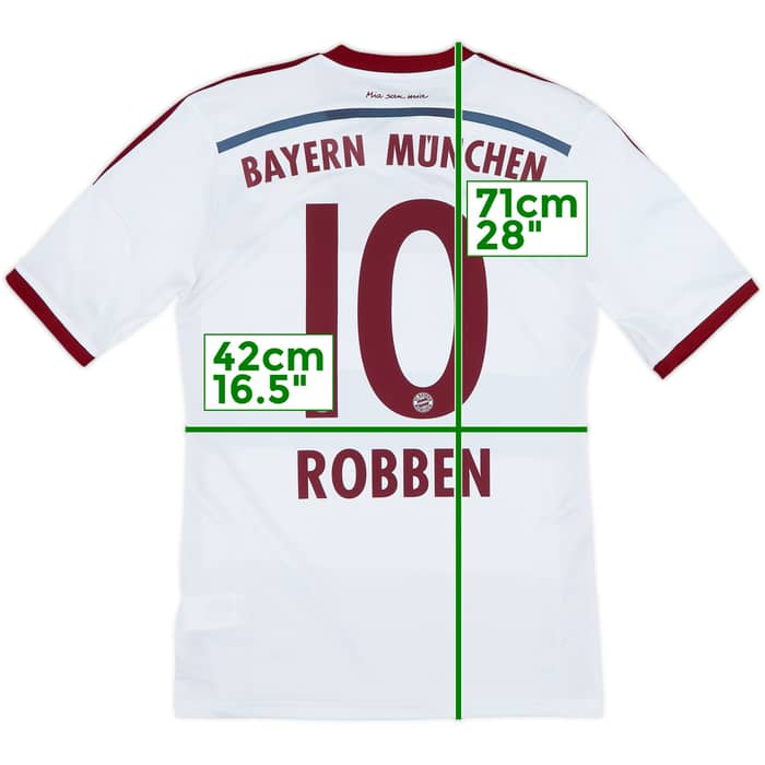 2014-15 Bayern Munich Away Shirt Robben #10 - 6/10 - (S)