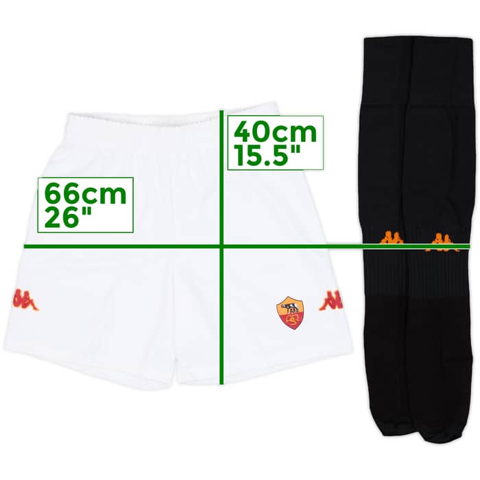 2002-03 Roma Away Shorts - 10/10 - (L.Boys)