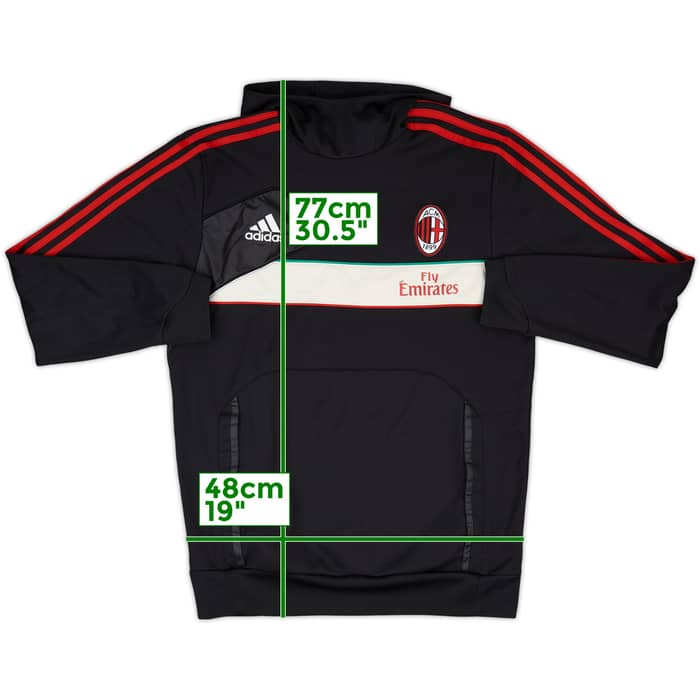 2012-13 AC Milan adidas Hooded Top - 8/10 - (M/L)