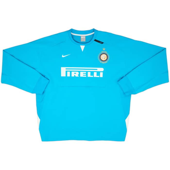 2007-08 Inter Milan Nike Sweat Top - 7/10 - (XXL)
