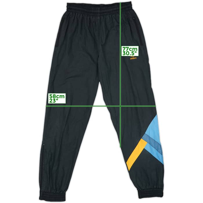 1991-92 Inter Milan Umbro Track Pants/Bottoms - 8/10 - (L)