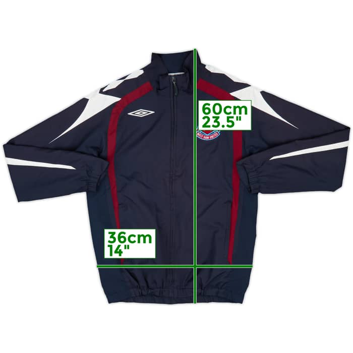 2009-10 West Ham Umbro Hooded Rain Jacket - 9/10 - (S)