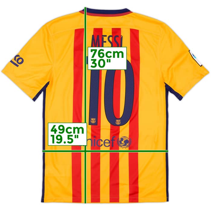 2015-16 Barcelona Away Shirt Messi #10 (S)