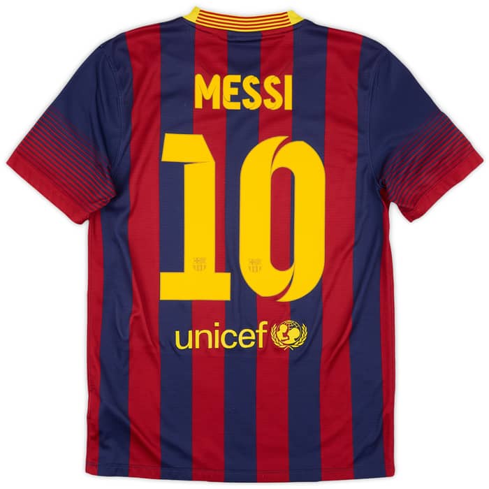 2013-14 Barcelona Home Shirt Messi #10 - 6/10 - (S)