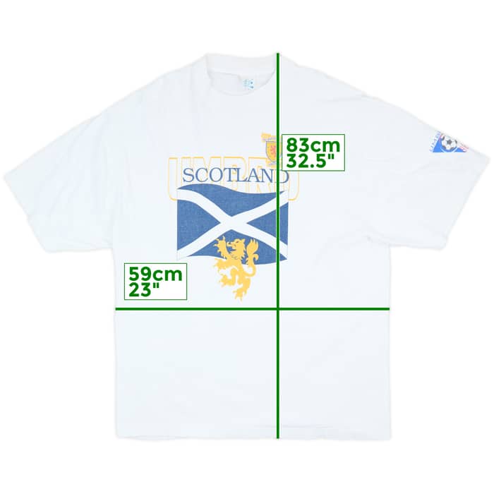 1998 Scotland Umbro Graphic Tee - 8/10 - (L)