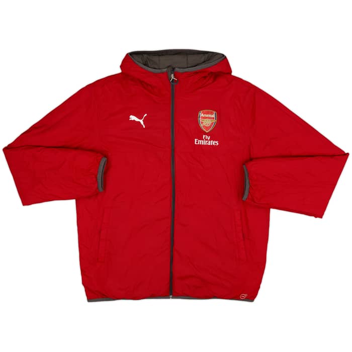 2017-18 Arsenal Puma Reversible Padded Bench Coat - 8/10 - (M)