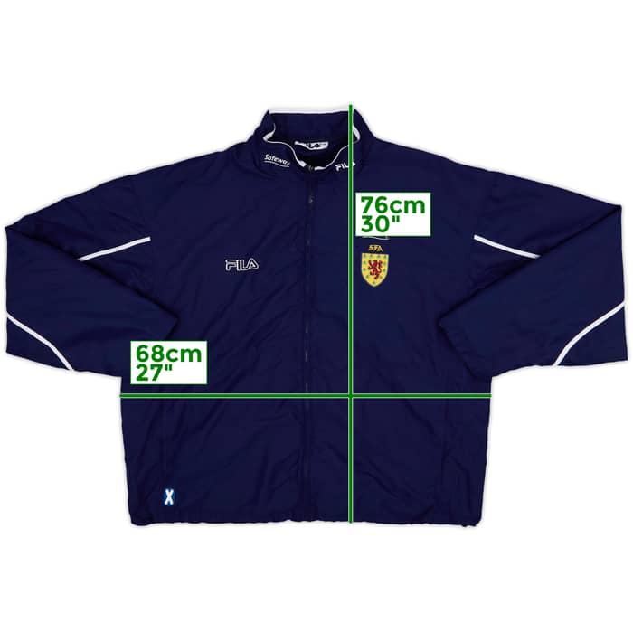 2000-02 Scotland Fila Track Jacket - 9/10 - (XL)
