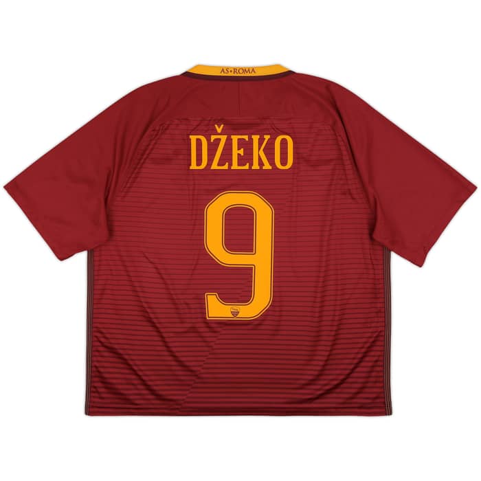 2016-17 Roma Home Shirt Dzeko #9 - 5/10 - (XL)